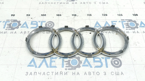 Emblem badge radiator grill Audi A6 C7 16-18 rest, sand