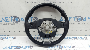 Bare steering wheel Audi Q5 80A 21-23 leather, black, heated, without buttons, with paddles, scratch