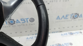 Bare steering wheel Audi Q5 80A 21-23 leather, black, heated, without buttons, with paddles, scratch