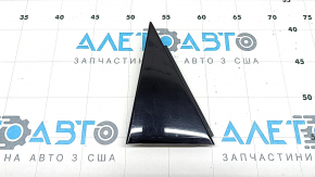 Triangle of the rear left door of Audi A6 C7 12-18 black gloss, scratches