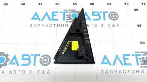Triangle of the rear left door of Audi A6 C7 12-18 black gloss, scratches