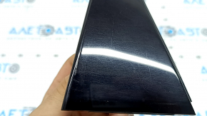 Triangle of the rear left door of Audi A6 C7 12-18 black gloss, scratches