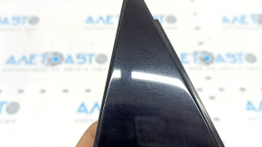 Triangle of the rear left door of Audi A6 C7 12-18 black gloss, scratches