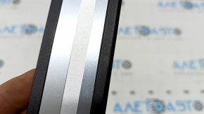 Outer rear right threshold trim Audi A6 C7 12-16 black, with chrome, scratches