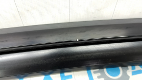 Upper door molding, front right, Audi A6 C7 12-18, gloss black, with glass seal, scratches