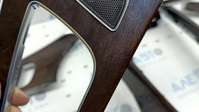 Set of interior trim panels for Audi A6 C7 12-18, wood grain, gray-brown, driver's memory, "quattro", scratches
