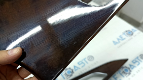 Set of interior trim panels for Audi A6 C7 12-18, wood grain, gray-brown, driver's memory, "quattro", scratches