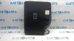 Rear seat backrest, 2nd row, right, Ford Mustang Mach-E 21-26, with airbag, black leather, gray and black stitching, heated, pierced