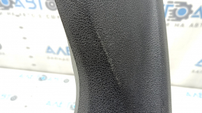 The driver's seat control cover for the Audi A6 C7 12-18 is black, with scratches and a crack in the mount