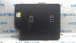 Rear seat backrest, 2nd row, left, Ford Mustang Mach-E 21-26, with airbag, black leather, gray and black stitching, heated, with belt and latch, worn