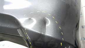 Rear bare bumper Toyota Camry v50 12-14 usa LE XLE, graphite, dented, scratches, broken fasteners