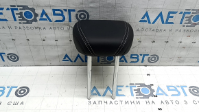 Headrest 2 row central Ford Mustang Mach-E 21-26 black leather, gray and black stitching