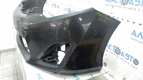 Bare front bumper Toyota Camry v50 12-14 usa LE XLE, graphite, scratches, broken fasteners, dented