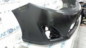 Bare front bumper Toyota Camry v50 12-14 usa LE XLE, graphite, scratches, broken fasteners, dented