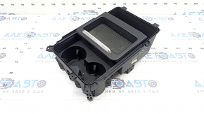 Center console cup holder with pocket Audi Q5 80A 18-24 black, without mat