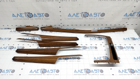 Set of interior trims for Audi Q5 80A 21-25, wood, quattro, chrome, scratches, broken fasteners