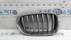 Radiator grill right BMW X3 F25 15-17 nostril, chrome