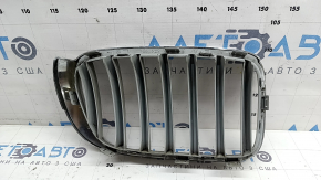 Radiator grill left BMW X3 F25 15-17 nostril, chrome, chipped