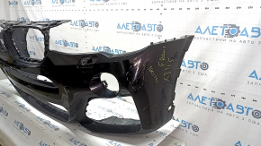 Bare front bumper BMW X3 F25 15-17 M-Sport, black 475, scratches, scuffs, dent