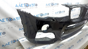 Bare front bumper BMW X3 F25 15-17 M-Sport, black 475, scratches, scuffs, dent