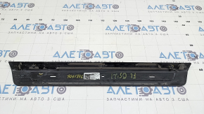 Outer front left door sill plate for Audi Q5 80A 18-25, black with chrome and backlight, S-Line, scratches, broken wire, broken fasteners