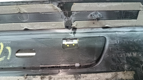 Outer front right door sill plate for Audi Q5 80A 18-25, black with chrome and backlight, S-Line, scratches, broken wire, broken mount