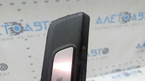 Outer front right door sill plate for Audi Q5 80A 18-25, black with chrome and backlight, S-Line, scratches, broken wire, broken mount