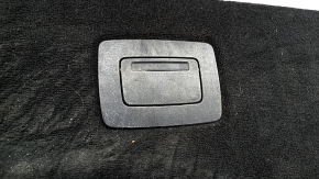 The trunk floor of the BMW X3 F25 11-17 is black under the organizer, scratches on the handle, dented