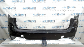 Bare rear bumper BMW X3 F25 11-17 for parking sensors, M Sport, black 475, scratches, broken mount, cracked mount