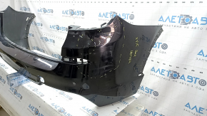 Bare rear bumper BMW X3 F25 11-17 for parking sensors, M Sport, black 475, scratches, broken mount, cracked mount
