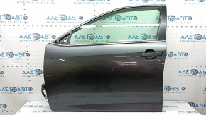 Front left door assembly Toyota Camry v50 12-14 usa graphite 1G3, keyless, worn molding, scratch on handle