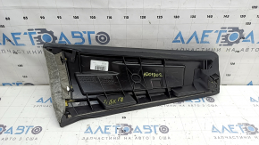 Rear seat side panel left BMW X3 F25 11-17 black leather, broken fastening, needs dry cleaning
