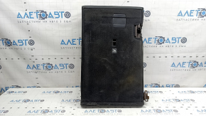 Back of the rear row of seats, 2nd row, right, BMW X3 F25 11-17, black leather, dry-cleanable, rusty bracket, scratches