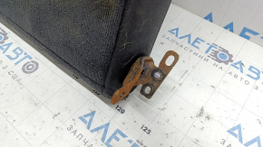 Back of the rear row of seats, 2nd row, right, BMW X3 F25 11-17, black leather, dry-cleanable, rusty bracket, scratches