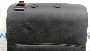 Back of the rear row of seats, 2nd row, right, BMW X3 F25 11-17, black leather, dry-cleanable, rusty bracket, scratches