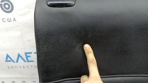 Back of the rear row of seats, 2nd row, right, BMW X3 F25 11-17, black leather, dry-cleanable, rusty bracket, scratches