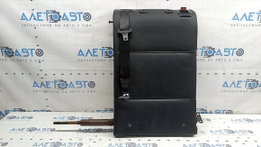 Back of the rear row of seats, 2nd row, left, BMW X3 F25 11-17, black leather, with a seat belt, the back side needs dry cleaning, rusty bracket, bumps on the leather