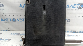 Back of the rear row of seats, 2nd row, left, BMW X3 F25 11-17, black leather, with a seat belt, the back side needs dry cleaning, rusty bracket, bumps on the leather