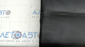 Back of the rear row of seats, 2nd row, left, BMW X3 F25 11-17, black leather, with a seat belt, the back side needs dry cleaning, rusty bracket, bumps on the leather