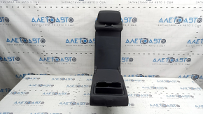 Rear seat backrest, 2nd row, central, BMW X3 F25 11-17, black leather, with armrest and headrest, scratch, headrest does not extend