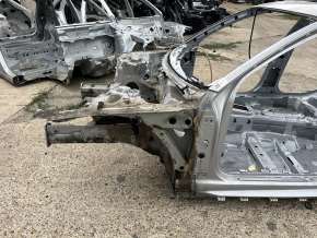 Front left quarter panel for Audi A6 C7 12-18 on the body, silver, painted