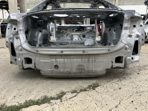 Rear panel Audi A6 C7 12-18 2 parts, on the body, silver