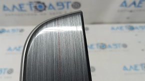 Rear right window lift control trim for Toyota Camry v50 12-14 usa, gray wood finish, scratches
