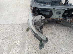 Front right quarter of Volvo XC90 16-23 on the body, black, dent