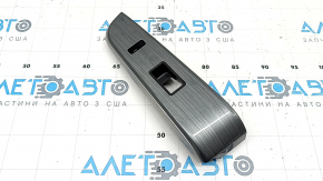 Front right window lift control trim for Toyota Camry v50 12-14 usa, gray wood finish, scratches