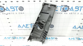 Center pillar trim, upper belt, left, Toyota Camry v50 12-14 usa, gray, scratches, broken mount