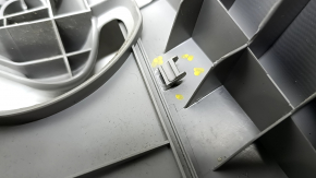 Center pillar trim, upper belt, left, Toyota Camry v50 12-14 usa, gray, scratches, broken mount