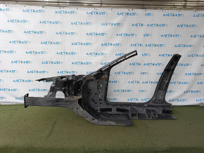 Front right quarter of Audi A4 B9 17-25 sawed off with central pillar, graphite
