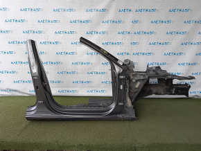 Front right quarter of Audi A4 B9 17-25 sawed off with central pillar, graphite