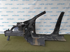 Front right quarter of Ford Escape MK4 20-22 hybrid sawed off with central pillar, black